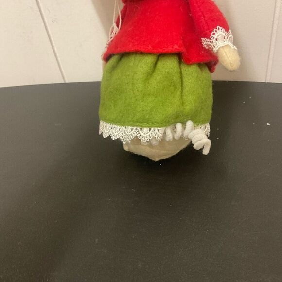 RAZ Imports MICE Felt Christmas Mouse Decor figurine 7" Tall Red Green Outfit A - Picture 5 of 8